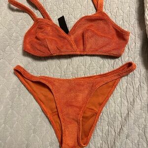 Lisa Marie Fernandez Orange Terry Cloth Bikini NWT